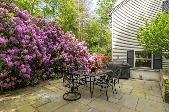 2 Teressa Ln, York, ME 03909 - view of patio with a grill and outdoor dining space