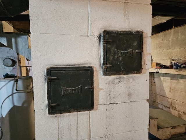 28 Varnum Pond Rd, Temple, ME 04984 - basement view of concrete block wall