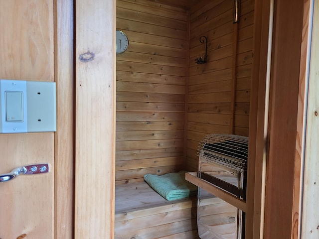 163 Ayer Ridge Rd, Freedom, ME 04941 - sauna featuring wooden walls