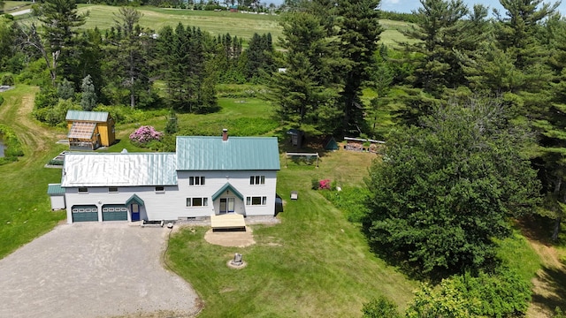163 Ayer Ridge Rd, Freedom, ME 04941 - view from above of property