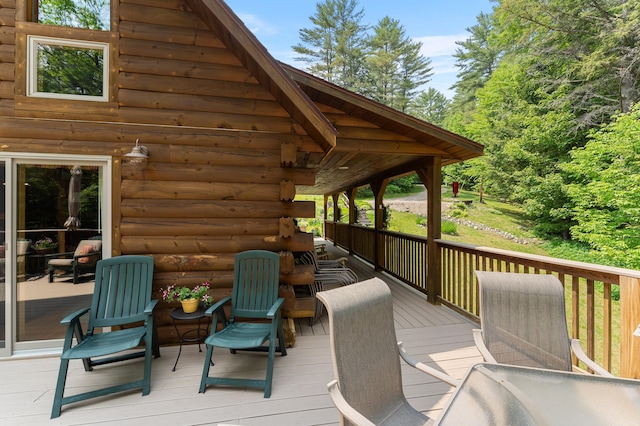 50 Flagg Way, Fayette, ME 04349 - view of wooden deck