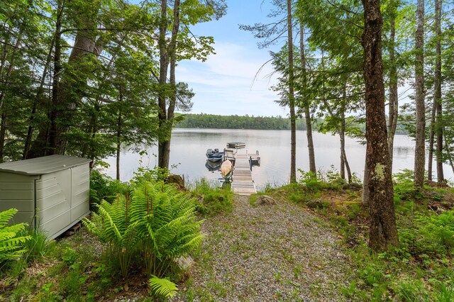 50 Flagg Way, Fayette, ME 04349 - dock with a water view
