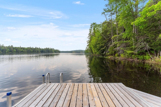 50 Flagg Way, Fayette, ME 04349 - dock area featuring a water view