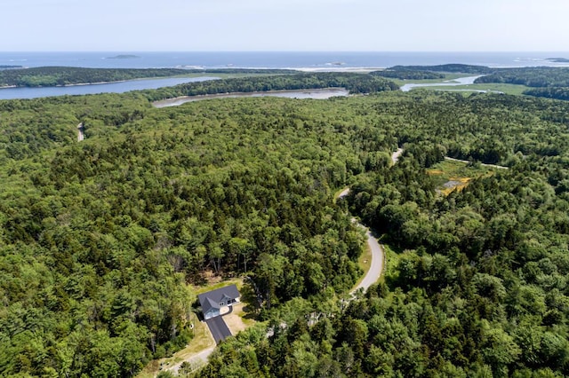 59 Sagamore Dr Lot 28, Phippsburg, ME 04562 - aerial overview of property's location with a forest