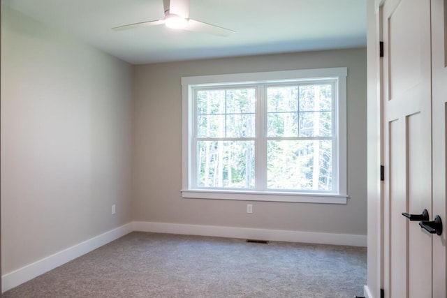 59 Sagamore Dr Lot 28, Phippsburg, ME 04562 - carpeted empty room featuring baseboards and ceiling fan