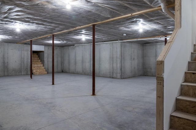59 Sagamore Dr Lot 28, Phippsburg, ME 04562 - basement featuring stairway