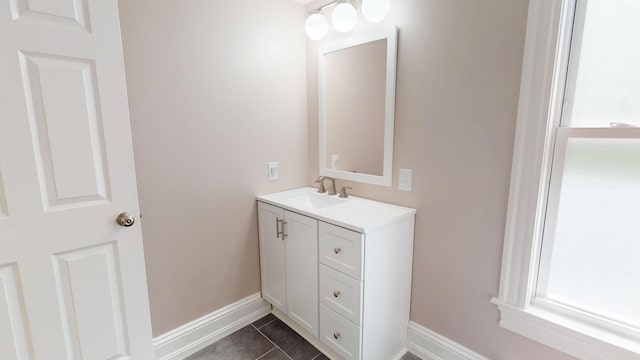 295 French St, Bangor, ME 04401 - bathroom featuring vanity and tile patterned floors