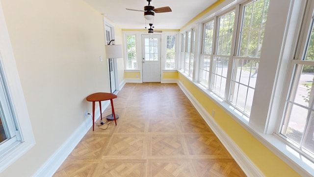 295 French St, Bangor, ME 04401 - unfurnished sunroom featuring baseboards