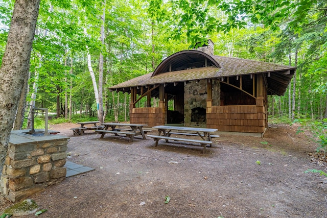 320 Commons Dr, Bridgton, ME 04009 - view of community with a wooded view