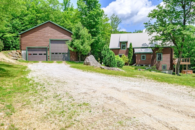 309A Cushman Rd, Woodstock, ME 04219 - view of front of home with a garage