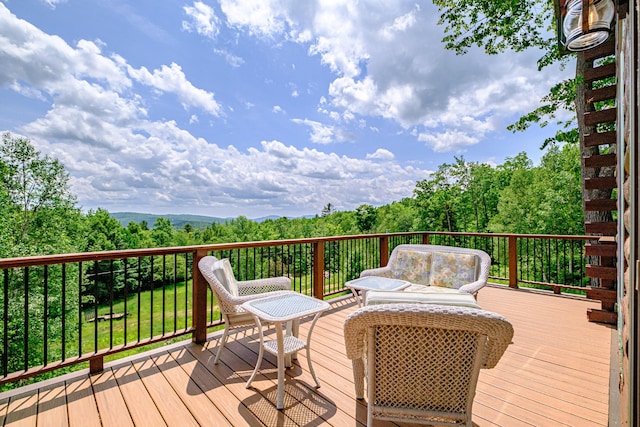 309A Cushman Rd, Woodstock, ME 04219 - view of wooden deck