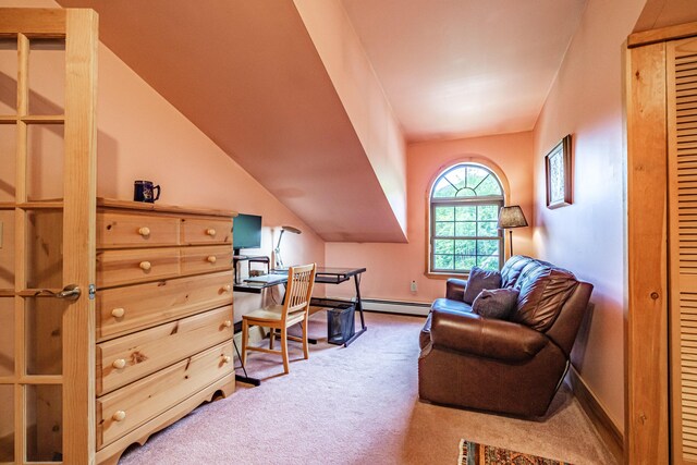 309A Cushman Rd, Woodstock, ME 04219 - home office with carpet and baseboard heating