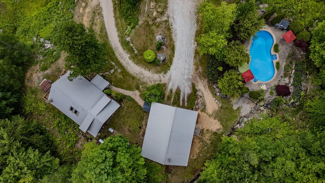 309A Cushman Rd, Woodstock, ME 04219 - aerial view of a pool