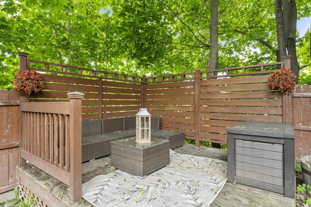 12 Robinson St, Gardiner, ME 04345 - view of wooden terrace