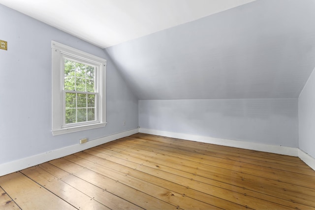 12 Robinson St, Gardiner, ME 04345 - bonus room featuring lofted ceiling and wood-type flooring