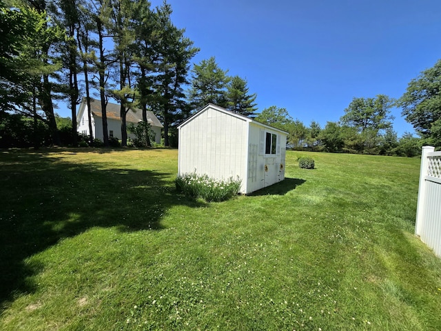 135 Hotel Rd, Auburn, ME 04210 - view of green lawn with a storage unit