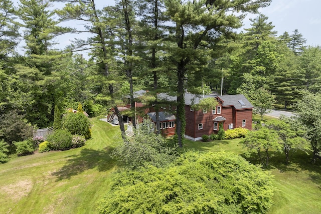 11 Everett Dow Dr, Woolwich, ME 04579 - view of grassy yard featuring a wooded view