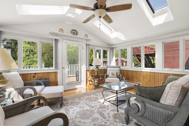 11 Everett Dow Dr, Woolwich, ME 04579 - sunroom / solarium with a skylight and vaulted ceiling