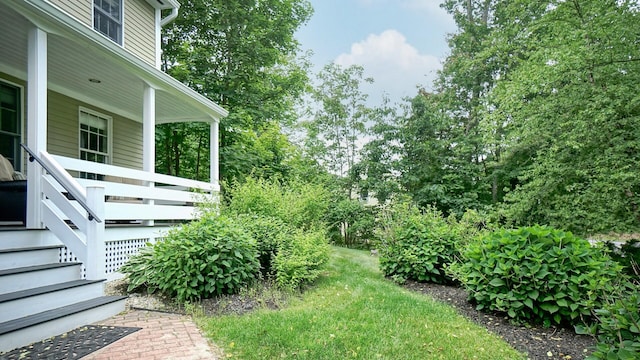 1 Daniels Way, Falmouth, ME 04105 - view of yard featuring a porch
