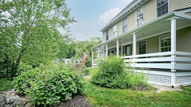 1 Daniels Way, Falmouth, ME 04105 - view of side of home featuring a porch
