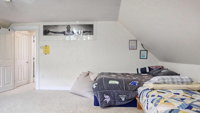 1 Daniels Way, Falmouth, ME 04105 - bedroom featuring lofted ceiling and carpet