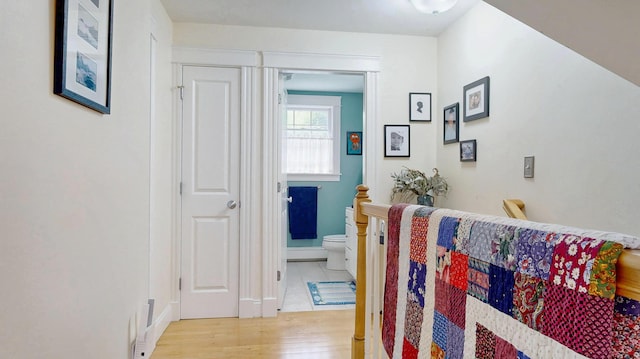 1 Daniels Way, Falmouth, ME 04105 - hallway featuring light wood-style floors