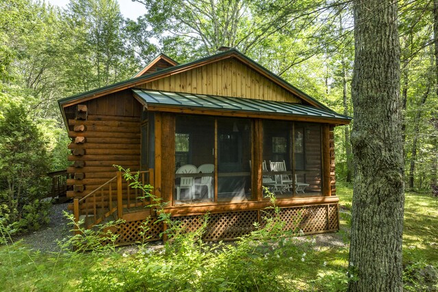 19 Fox Ln, Bremen, ME 04551 - view of outbuilding featuring a sunroom