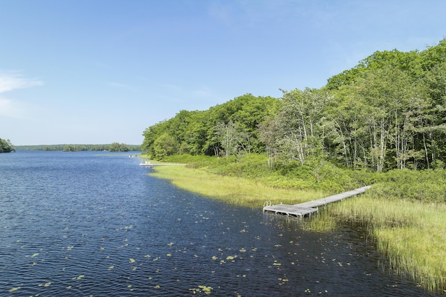 19 Fox Ln, Bremen, ME 04551 - water view with a boat dock