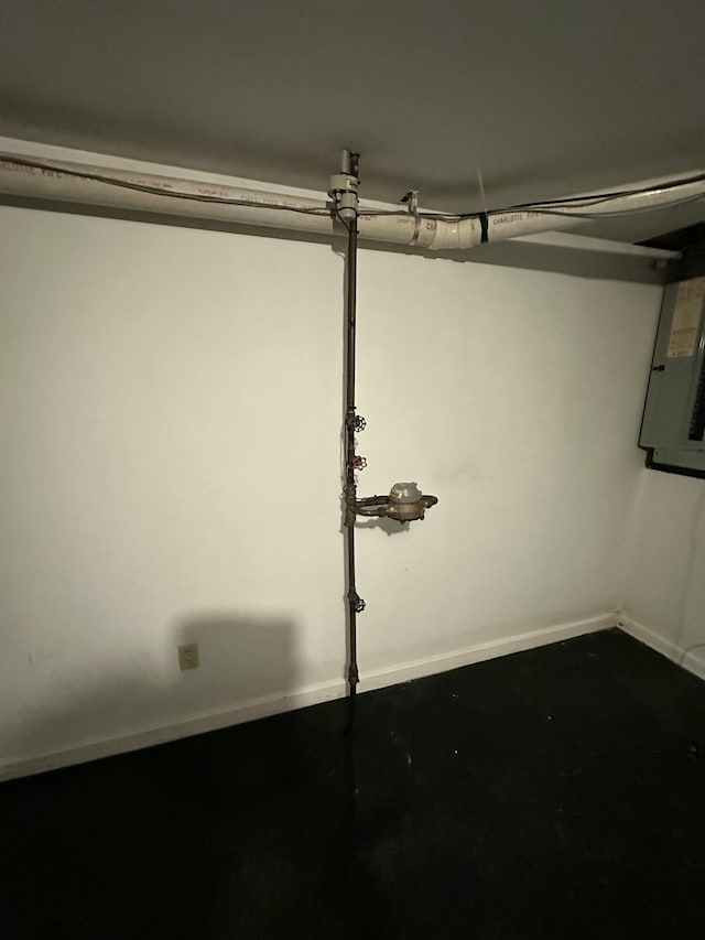 53 Pennacook Cir, Wells, ME 04090 - below grade area featuring baseboards and electric panel