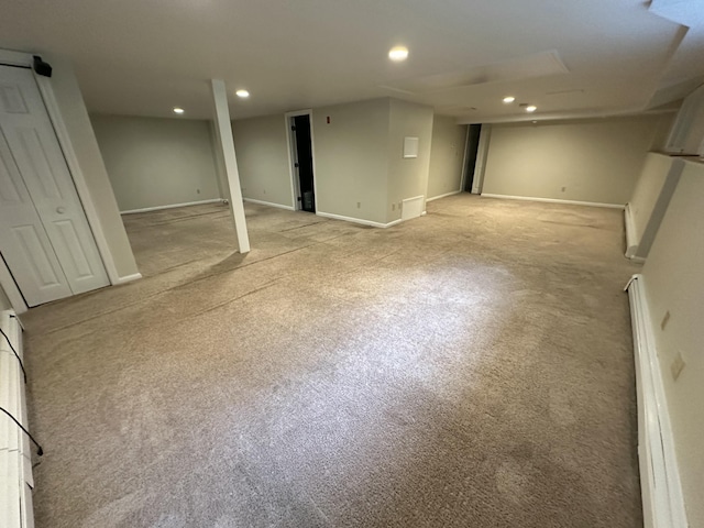 53 Pennacook Cir, Wells, ME 04090 - finished basement with recessed lighting and light carpet