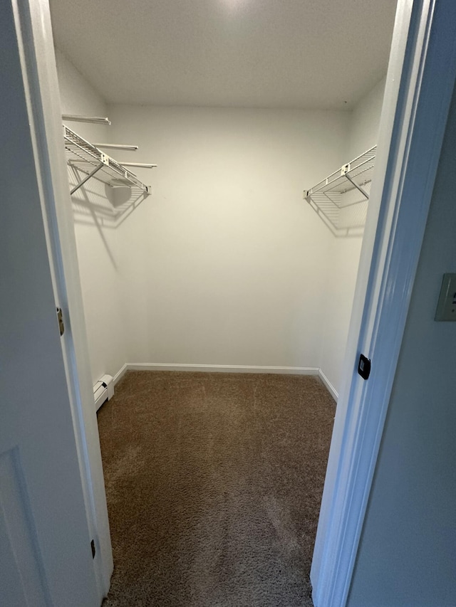 53 Pennacook Cir, Wells, ME 04090 - spacious closet featuring a baseboard radiator and carpet