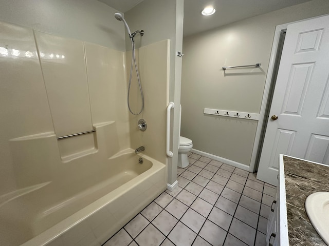 53 Pennacook Cir, Wells, ME 04090 - full bath with tile patterned floors, bathing tub / shower combination, vanity, and recessed lighting