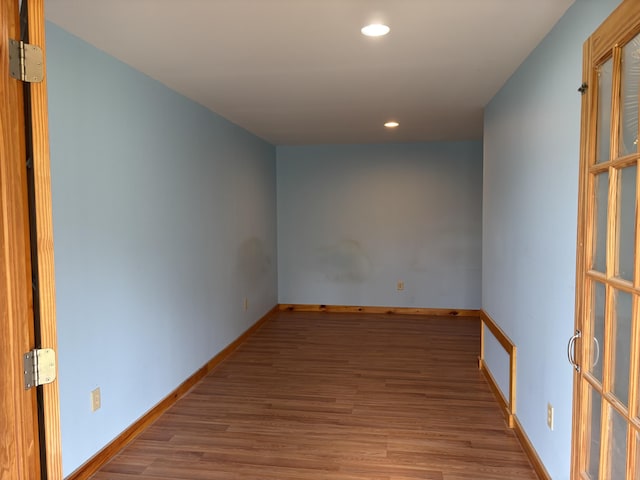 440 Temple Rd, Wilton, ME 04294 - empty room with wood finished floors and recessed lighting