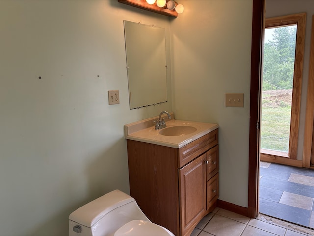 440 Temple Rd, Wilton, ME 04294 - bathroom featuring vanity and tile patterned floors
