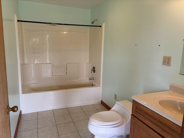 440 Temple Rd, Wilton, ME 04294 - full bath with bathtub / shower combination, vanity, and tile patterned floors