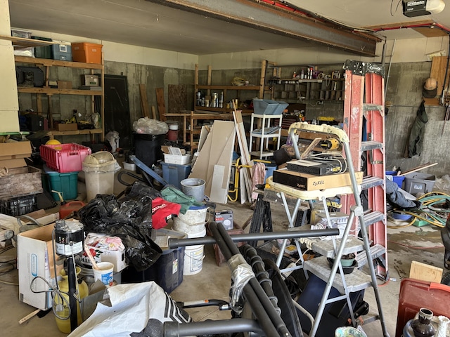 440 Temple Rd, Wilton, ME 04294 - garage featuring a garage door opener
