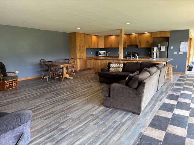 440 Temple Rd, Wilton, ME 04294 - living room featuring recessed lighting