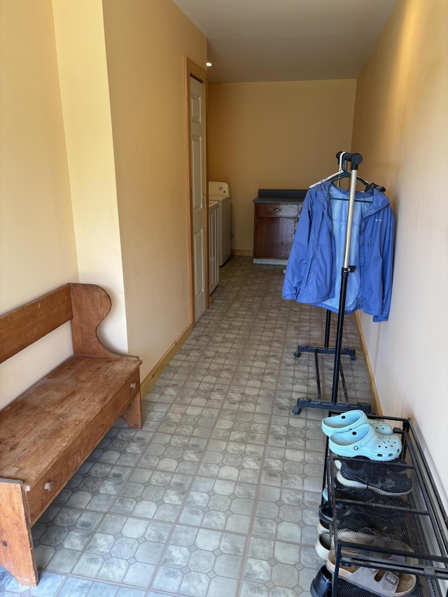 440 Temple Rd, Wilton, ME 04294 - interior space with light flooring and washer / clothes dryer