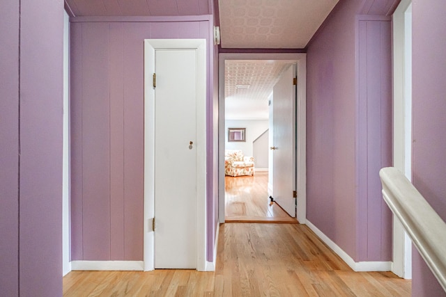 51 Burwell Ave, South Portland, ME 04106 - hall featuring light wood-style flooring and baseboards