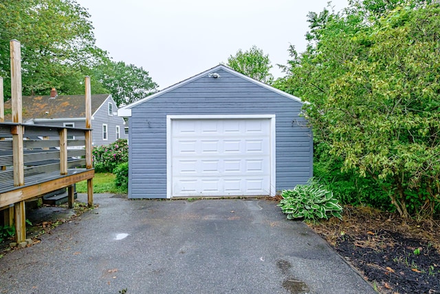 51 Burwell Ave, South Portland, ME 04106 - detached garage with driveway