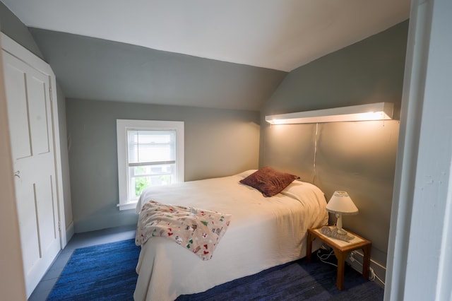51 Davenport St, Milford, ME 04461 - bedroom featuring lofted ceiling