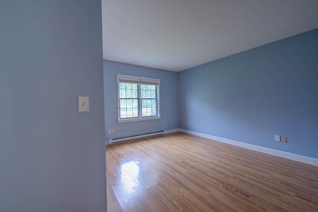 4 Cheshire Meadows Ln Unit 4, Kennebunk, ME 04043 - spare room with a baseboard radiator and wood finished floors
