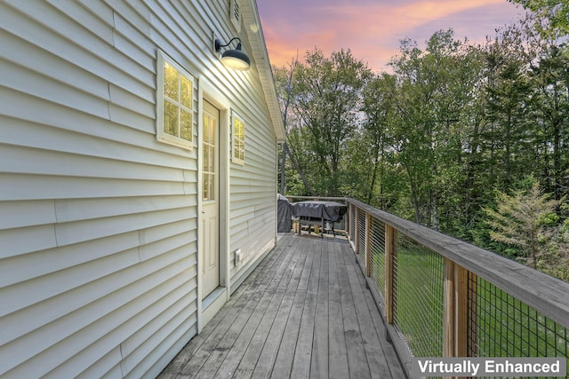 665 Hendricks Hill Rd, Southport, ME 04576 - view of wooden deck
