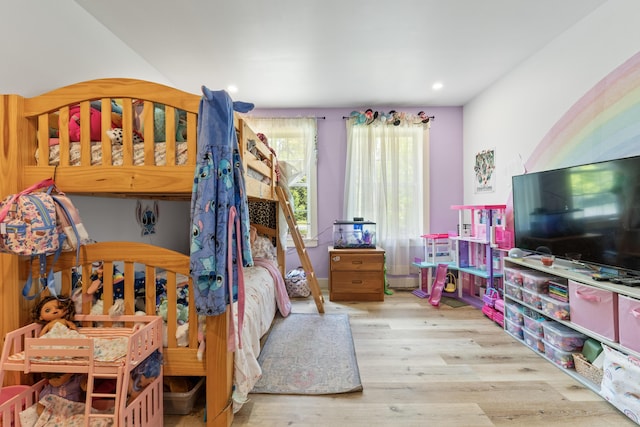 665 Hendricks Hill Rd, Southport, ME 04576 - bedroom with wood finished floors and recessed lighting