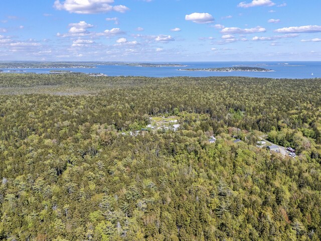 665 Hendricks Hill Rd, Southport, ME 04576 - aerial view of property and surrounding area with a forest and a nearby body of water