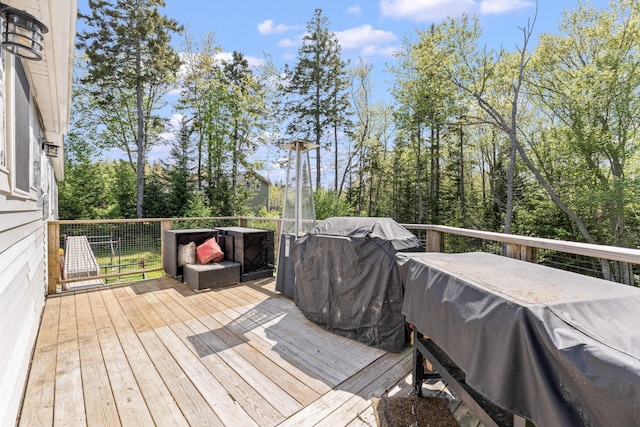 665 Hendricks Hill Rd, Southport, ME 04576 - deck with a grill