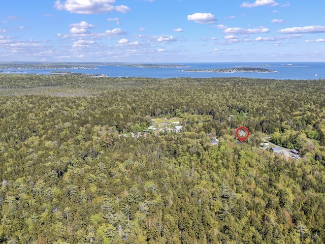 665 Hendricks Hill Rd, Southport, ME 04576 - aerial overview of property's location with a forest and a large body of water