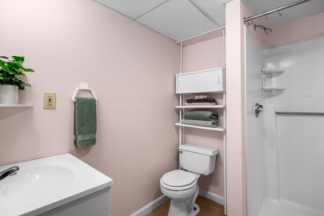 94 Depot St, Waldoboro, ME 04572 - bathroom with a shower stall and vanity