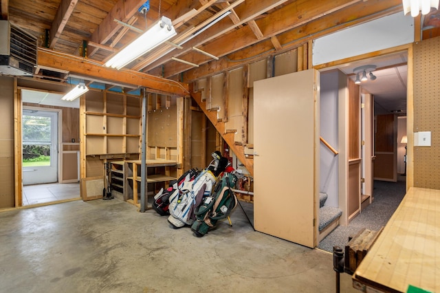 94 Depot St, Waldoboro, ME 04572 - basement featuring stairway