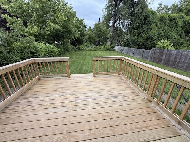 10 Turgeon St, Lewiston, ME 04240 - view of wooden deck